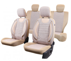 Set huse scaun material textil City bej