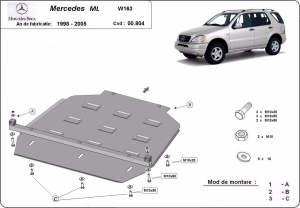 Scut cutie de viteză si reductor Mercedes ML W163 1998 - 2005 - Img 3