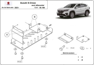 Scut diferențial din aluminiu Suzuki S-Cross 2013 - 2023 - Img 3