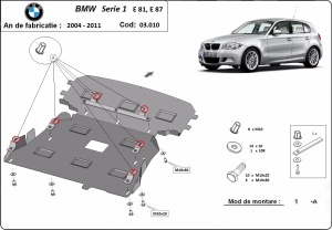 Scut motor BMW Seria 1 E81;E87 2004 - 2011 - Img 3