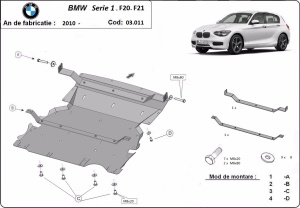 Scut motor BMW Seria 1 F20/F21 2011 - 2018 - Img 3