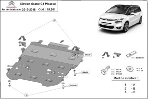 Scut motor Citroen Grand C4 Picasso 2013 - 2018 - Img 3