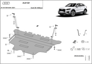 Scut motor din aluminiu Audi Q2 2021 - 2026 - Img 3
