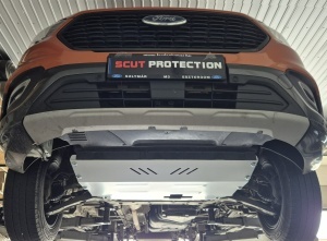 Scut motor din aluminiu Ford Transit Custom - Tracțiune față 2020 - 2023 - Img 8