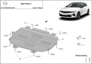 Scut motor din aluminiu Opel Astra L 2021 - 2026 - Img 3