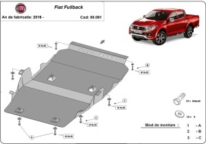 Scut motor metalic Fiat Fullback 2016 - 2019 - Img 3