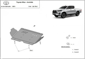 Scut motor metalic Toyota Hilux Invincible 2021 - 2026 - Img 2