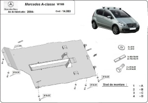 Scut motor și cutie de viteză Mercedes A-Class 2004 - 2012 - Img 3