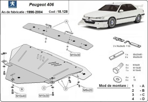 Scut motor și cutie de viteză Peugeot 406 1996 - 2004 - Img 3