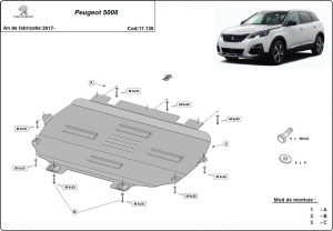 Scut motor și cutie de viteză Peugeot 5008 2017 - 2026 - Img 3