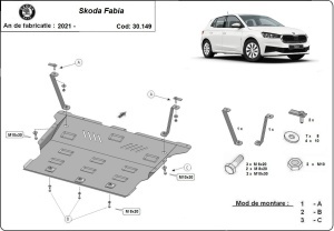 Scut motor Skoda Fabia 4 2021 - 2026 - Img 3