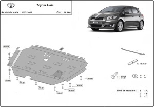 Scut motor Toyota Auris 2007 - 2012 - Img 3