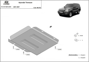 Scut reductor Hyundai Terracan 2001 - 2007 - Img 3