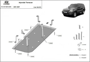 Scut rezervor Hyundai Terracan 2001 - 2007 - Img 3