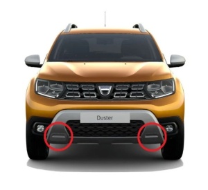 Set capace carlig remorcare (argintiu) Dacia Duster II - Img 2