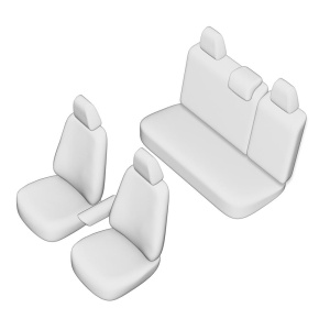 Set huse scaun material textil negre Dacia Sandero 3 Stepway 2021-2026