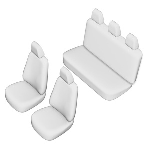 Set huse scaun material textil premium negre Dacia Logan I 2004-2012
