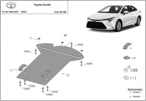 Scut antifurt catalizator pentru Toyota Corolla 2019 - 2026 - Img 3