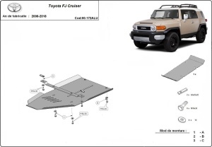Scut cutie de viteză din aluminiu Toyota Fj Cruiser 2006 - 2018 - Img 3