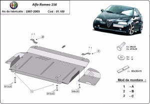 Scut motor Alfa Romeo 156 1997 - 2003 - Img 3