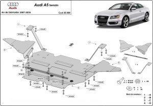 Scut motor Audi A5 - benzină 2008 - 2016 - Img 3