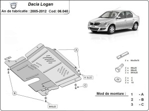 Scut motor Dacia Logan 1 2005 - 2012 - Img 3