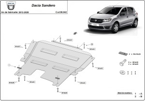 Scut motor Dacia Sandero 2 2012 - 2020 - Img 3