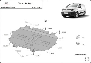Scut motor din aluminiu Citroen Berlingo 2019 - 2026 - Img 3