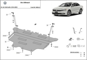 Scut motor din aluminiu Volkswagen Passat Alltrack 2014 - 2023 - Img 3