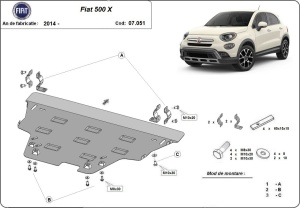Scut motor Fiat 500x 2014 - 2026 - Img 3