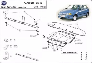 Scut motor Fiat Punto 1993 - 1999 - Img 3