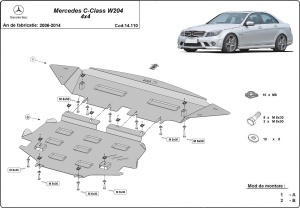 Scut motor Mercedes C-Class W204 4x4 2006 - 2014 - Img 3