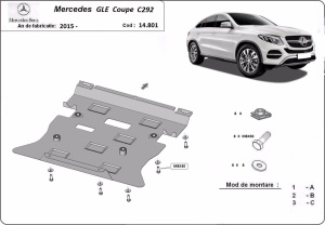 Scut motor Mercedes GLE Coupe C292 2015 - 2019 - Img 3