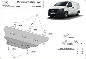 Scut motor Mercedes V-Class W447, 4x2, 1.6 D 2014 - 2026 - Img 3
