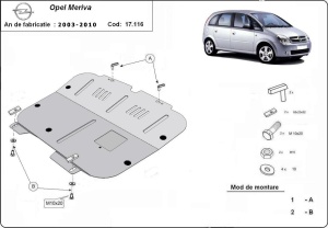 Scut motor Opel Meriva A 2003 - 2010 - Img 3
