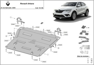 Scut motor Renault Arkana 2020 - 2026 - Img 3