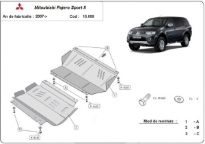 Scut motor și radiator Mitsubishi Pajero Sport 2 2007 - 2026 - Img 3