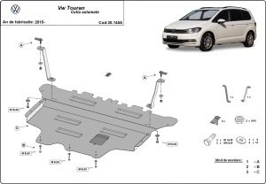 Scut motor Volkswagen Touran - cutie de viteză automată 2015 - 2026 - Img 3