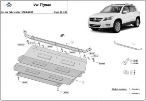 Scut motor VW Tiguan 2008 - 2015 - Img 3