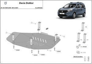Scut rezervor Dacia Dokker 2012 - 2021 - Img 3