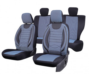 Set huse scaun material textil City bleu