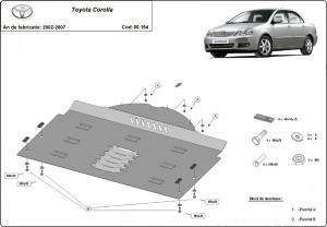 Scut antifurt catalizator pentru Toyota Corolla 2002 - 2007 - Img 3