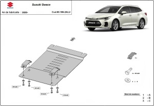 Scut antifurt din aluminiu pentru catalizator Suzuki Swace 2020 - 2026 - Img 3
