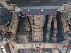 Scut cutie de viteză din aluminiu Nissan Pathfinder 2005 - 2015 - Img 5