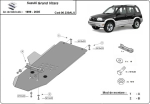 Scut cutie de viteză din aluminiu Suzuki Grand Vitara 1999 - 2005 - Img 3