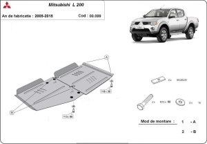 Scut cutie de viteză și reductor Mitsubishi L 200 2005 - 2015 - Img 3