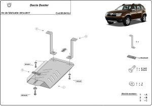 Scut diferențial Dacia Duster 4x4 2014 - 2017 - Img 3