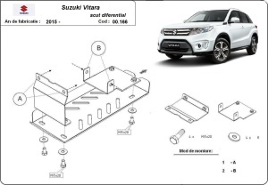 Scut diferențial din aluminiu Suzuki Vitara 2013 - 2025 - Img 3
