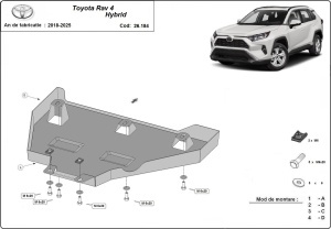 Scut Diferential spate Toyota Rav4 Hybrid 2018 - 2025 - Img 3
