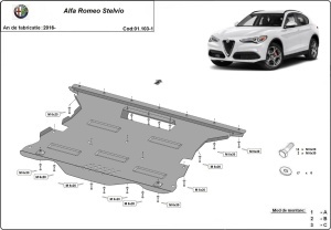 Scut motor Alfa Romeo Stelvio 2016 - 2026 - Img 2